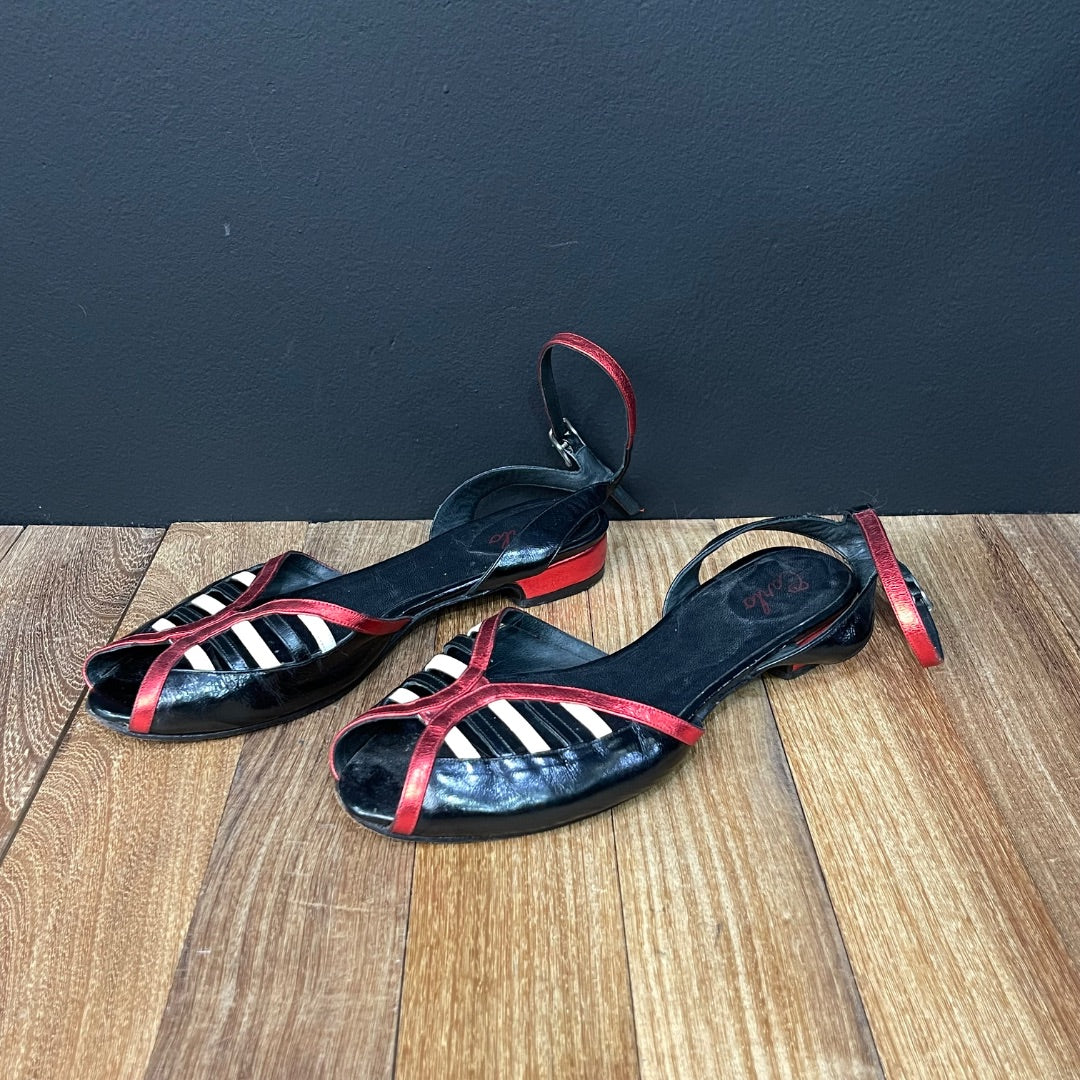 SIN MARCA  Sandalias  Varios Rojo Y Negro  Talle 8