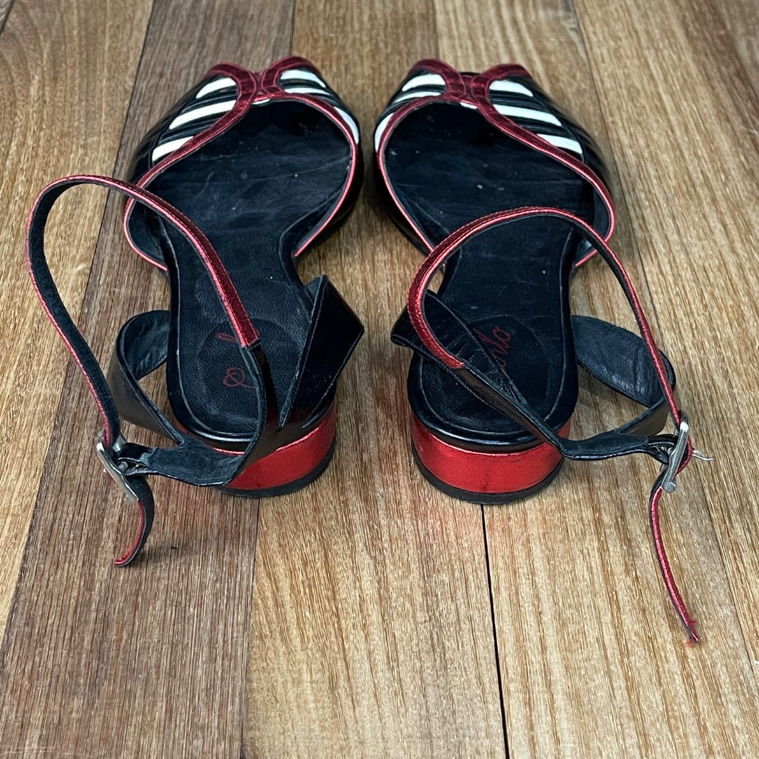 SIN MARCA  Sandalias  Varios Rojo Y Negro  Talle 8