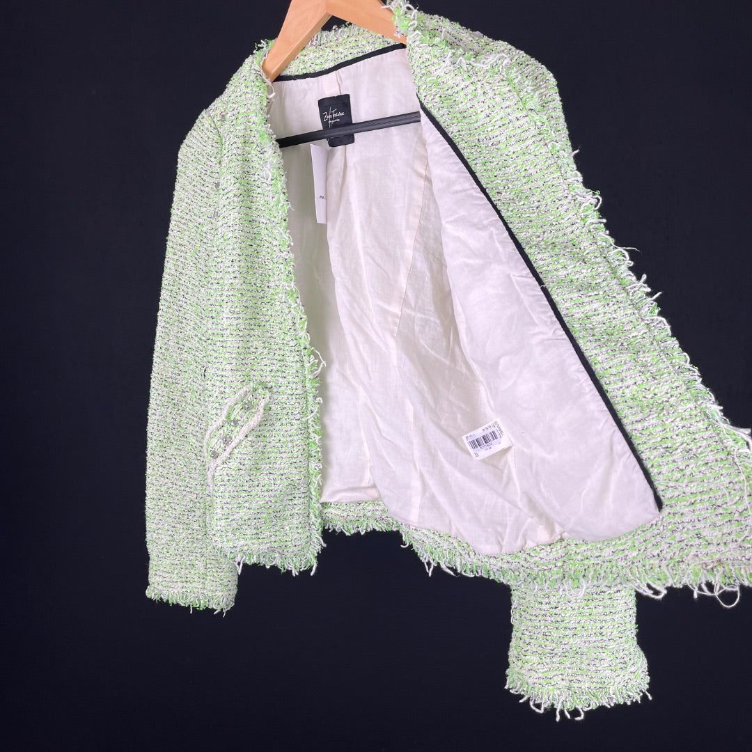 ZARA Saco Verde Talle M