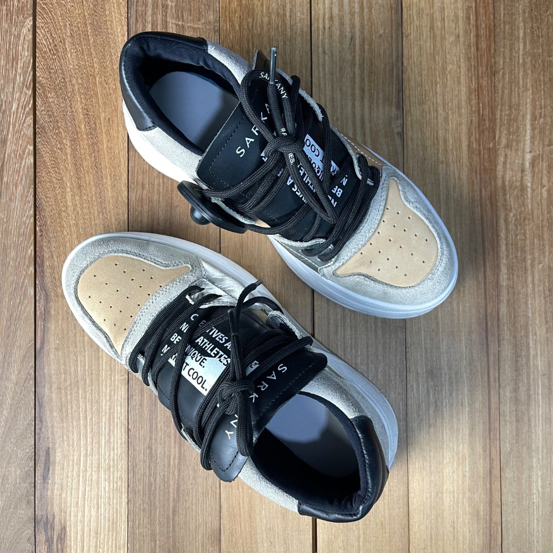 SARKANY  Zapatillas  Varios Beige Y Negro  Talle 38