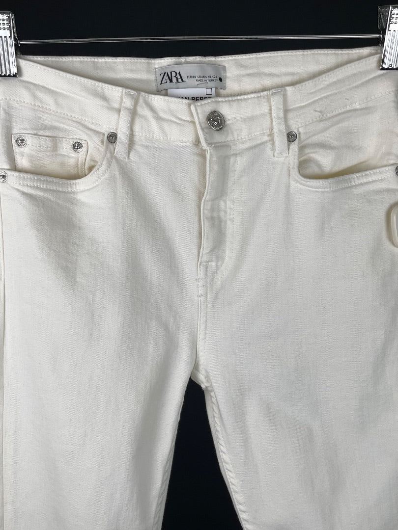 ZARA Pantalon Blanco Talle 36