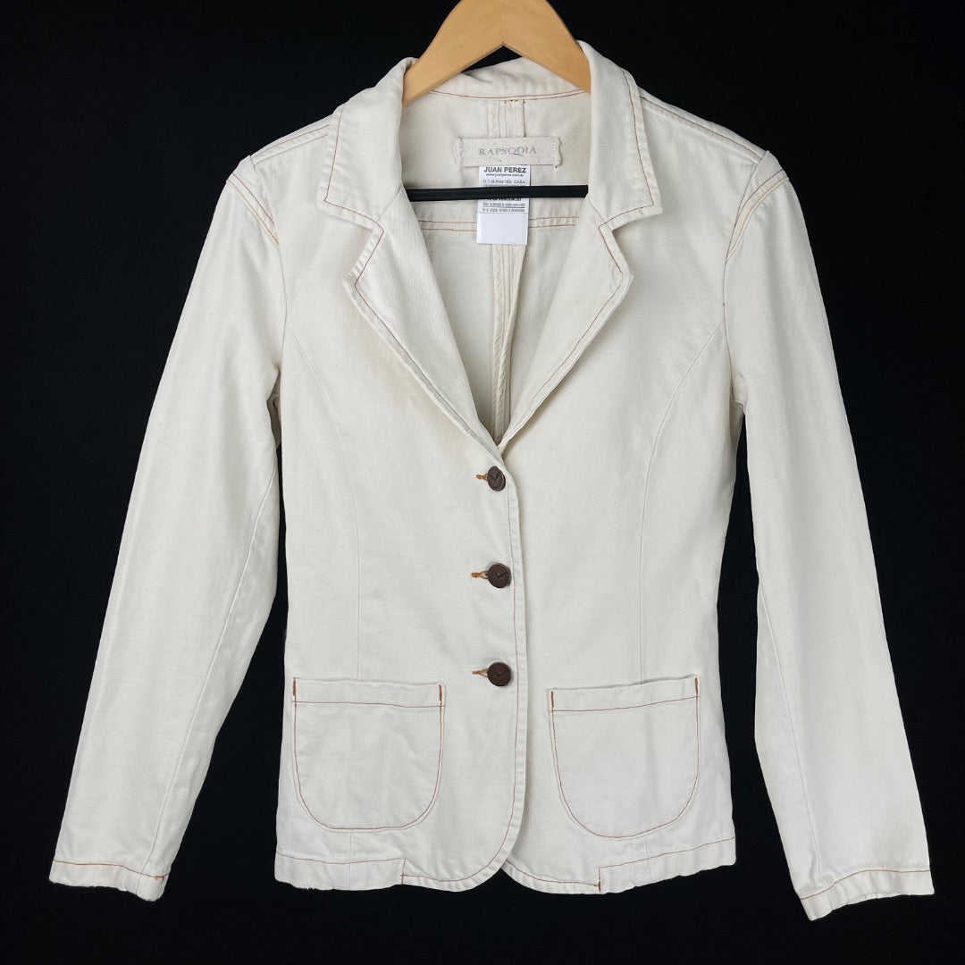RAPSODIA Saco Blanco Talle M