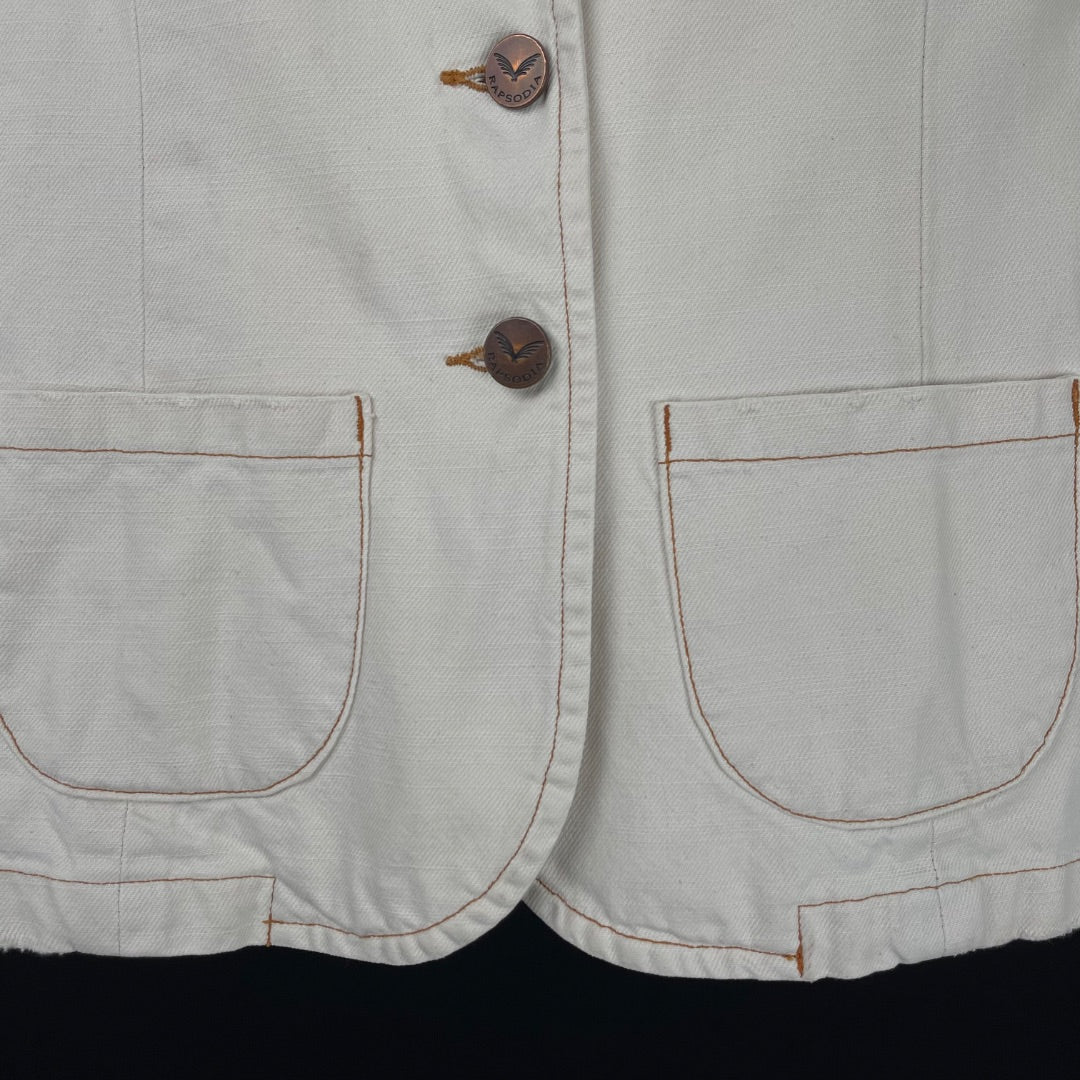 RAPSODIA Saco Blanco Talle M