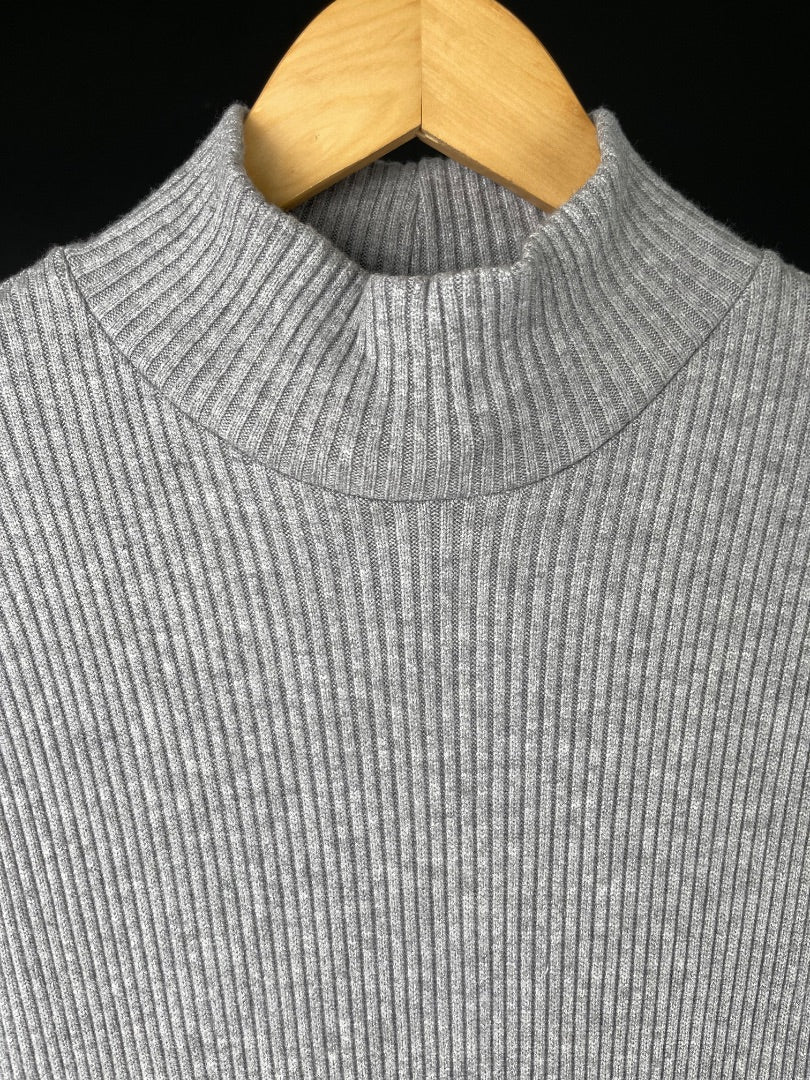 CUESTA BLANCA Vestido Manga Larga Gris Talle 46