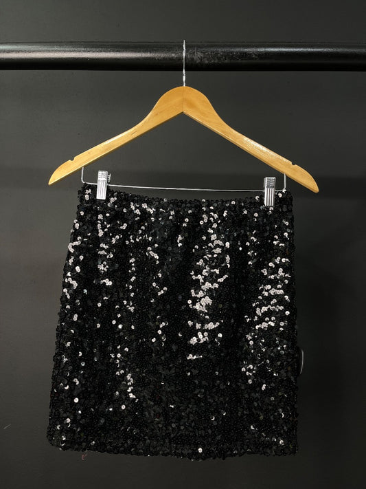 SIN MARCA  Pollera Mini  Negro  Talle S