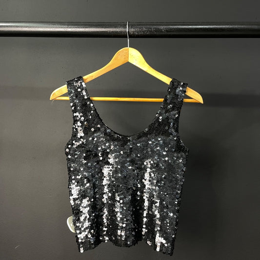 SIN MARCA  Blusa Sin Mangas  Negro  Talle XS