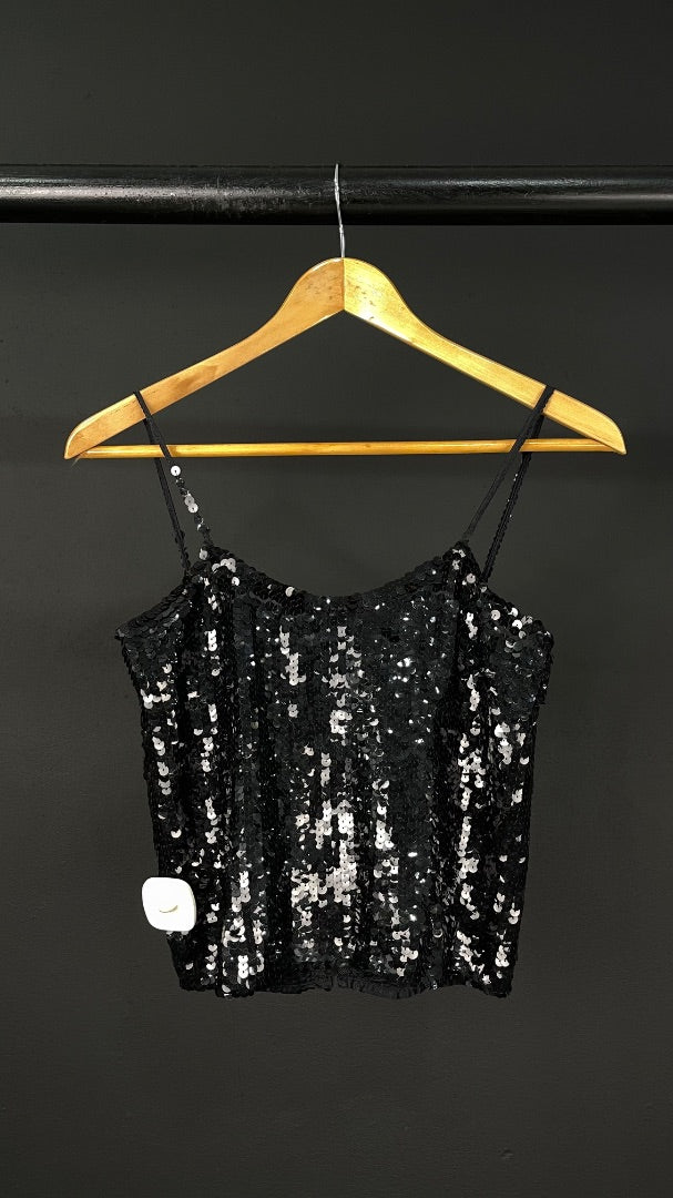 SIN MARCA  Top Sin Mangas  Negro  Talle Unico
