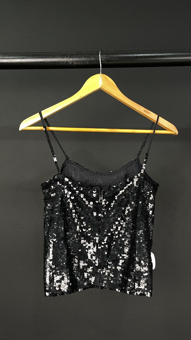 SIN MARCA  Top Sin Mangas  Negro  Talle Unico
