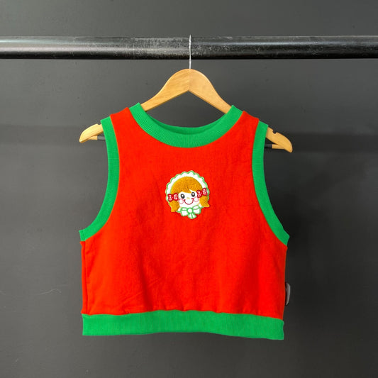 REÍR ENLOQUECER Chaleco Corto Naranja Talle 2