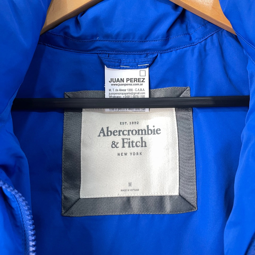 ABERCROMBIE Chaleco Corto Azul Talle M