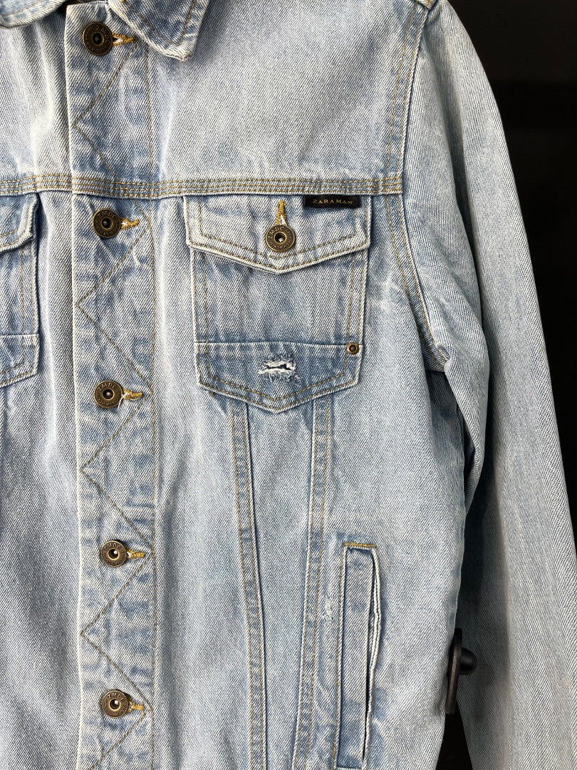 ZARA Campera Celeste Talle S