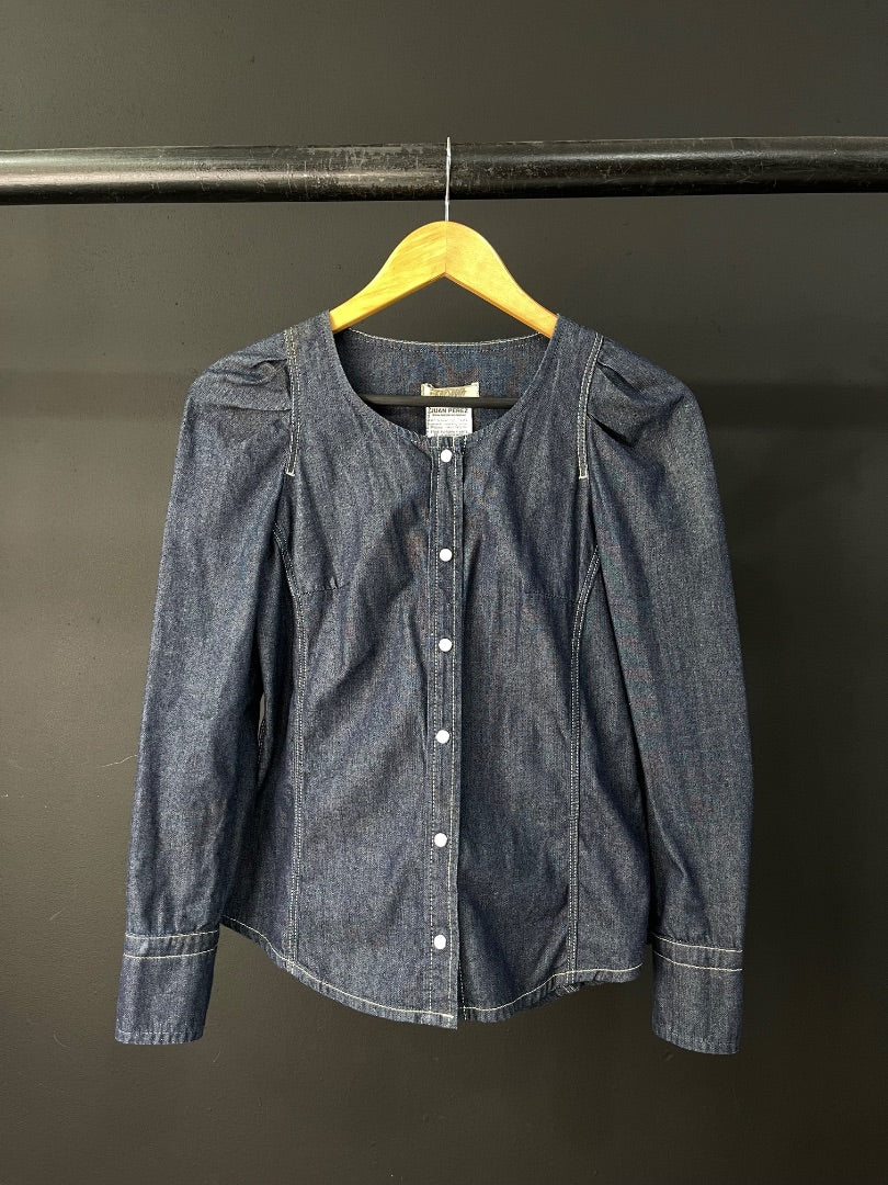 RAPSODIA Camisa Azul Talle S