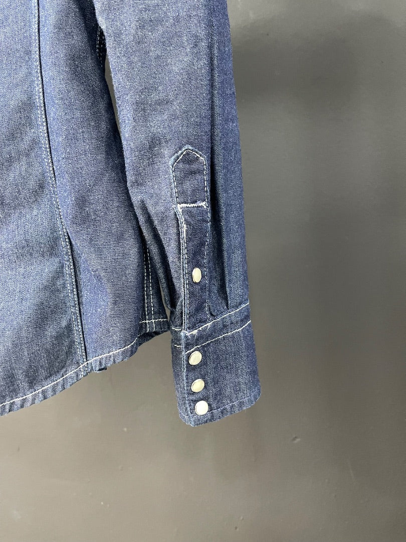 RAPSODIA Camisa Azul Talle S