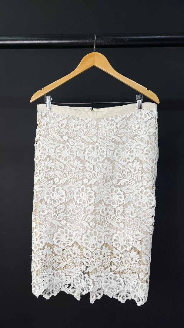SIN MARCA  Pollera Media Pierna  Blanco  Talle L