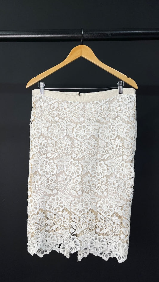 SIN MARCA  Pollera Media Pierna  Blanco  Talle L