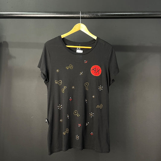 ARMANI  Remera Manga Corta  Negro  Talle XL