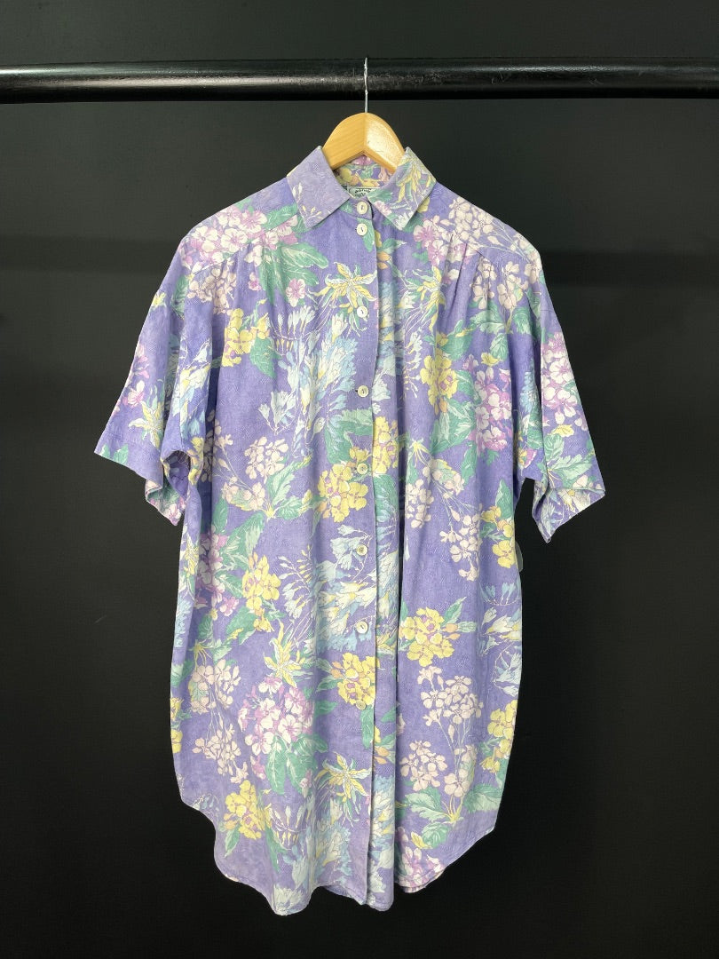 LAURA ASHLEY  Camisa Manga Corta  Varios  Estampado  Talle M