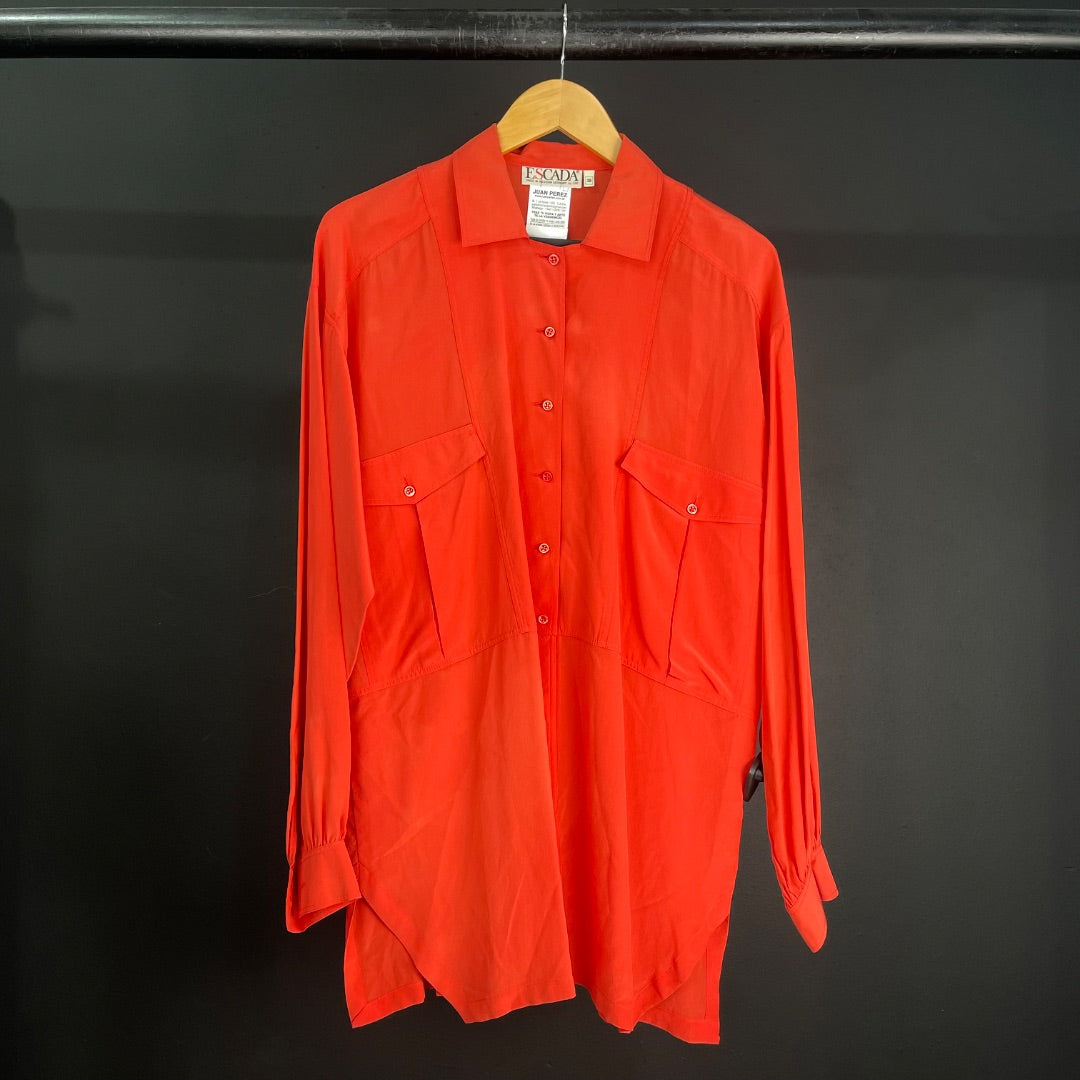 ESCADA Camisa Rojo Talle 38