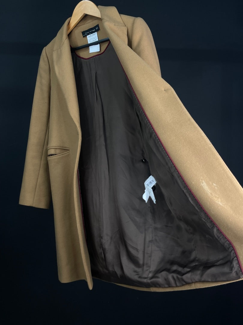 ZARA Tapado Marron Talle M