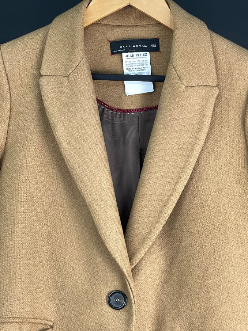 ZARA Tapado Marron Talle M
