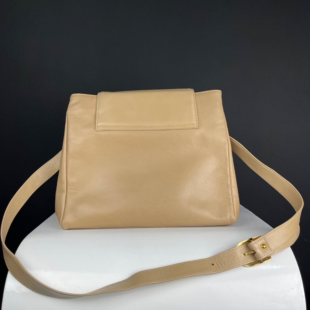 LAZARO Cartera Beige Talle Unico