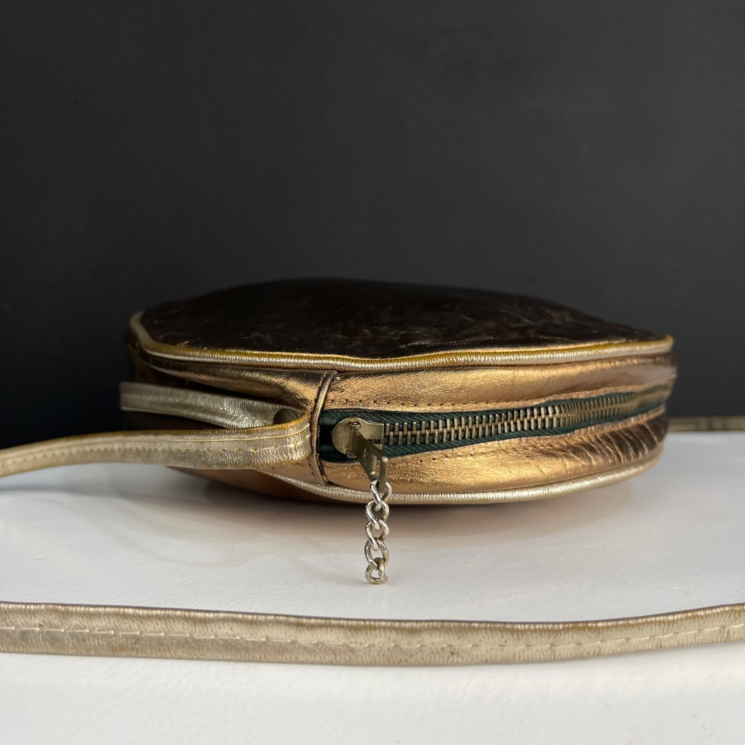 SIN MARCA Cartera Dorado Talle Unico