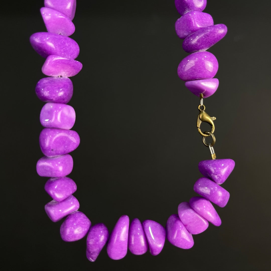 SIN MARCA Collar Violeta Talle Unico