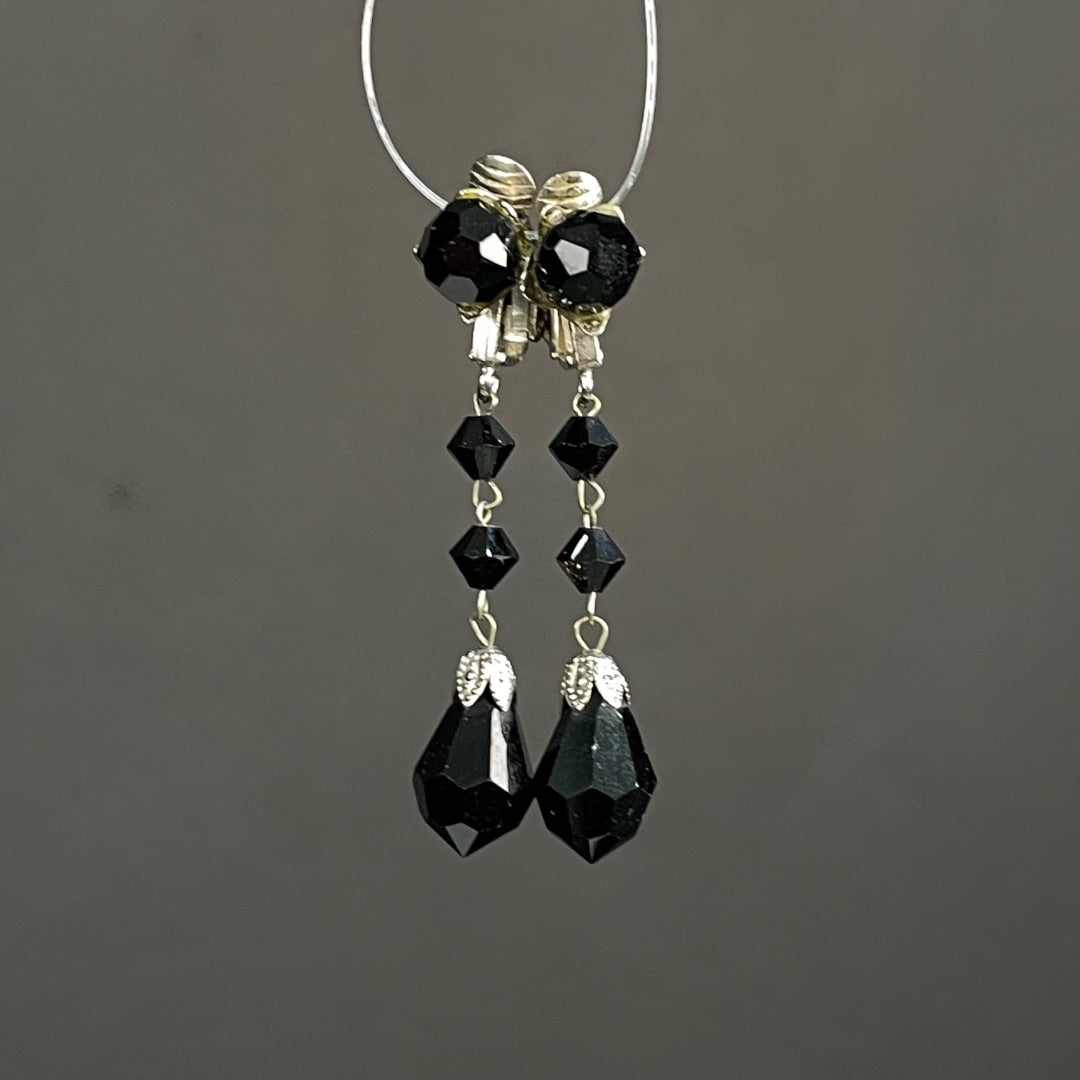 SIN MARCA Collar + Aros Negro Talle Unico