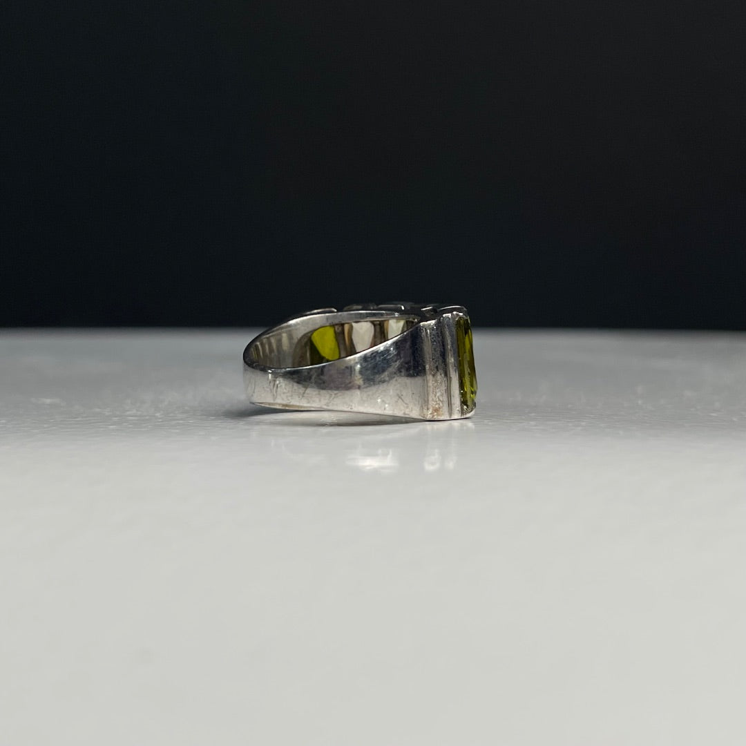 SIN MARCA Anillo Plateado Talle Unico
