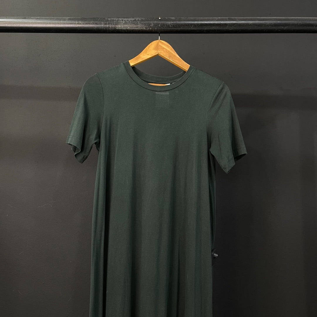 WEEKDAY Vestido Manga Corta Gris Talle S