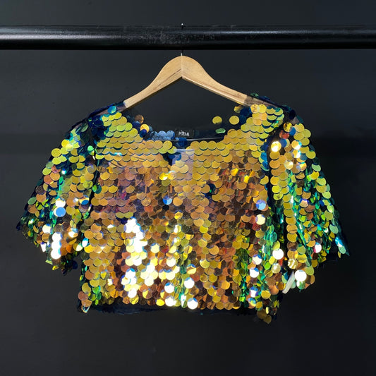 SIN MARCA  Top Con Mangas  Varios  Tornasol  Talle S