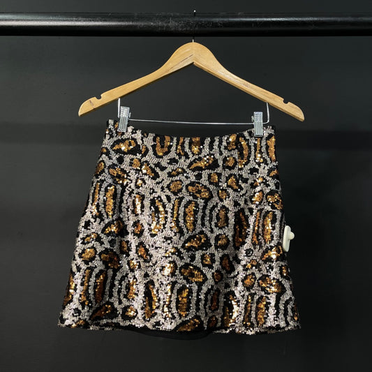 LAS OREIRO  Pollera Mini  Negro  Talle S