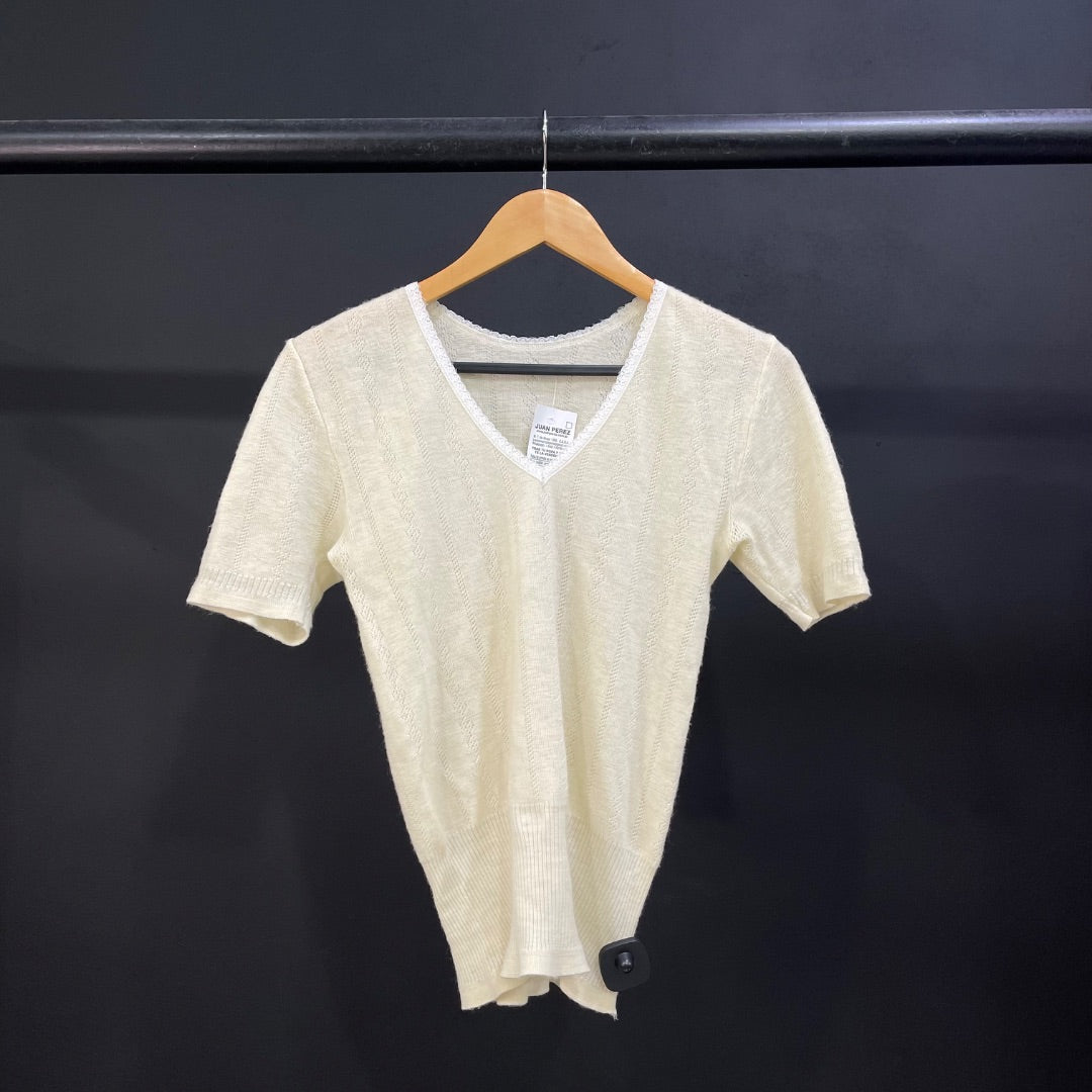 SIN MARCA  Blusa Manga Corta  Beige  Talle M