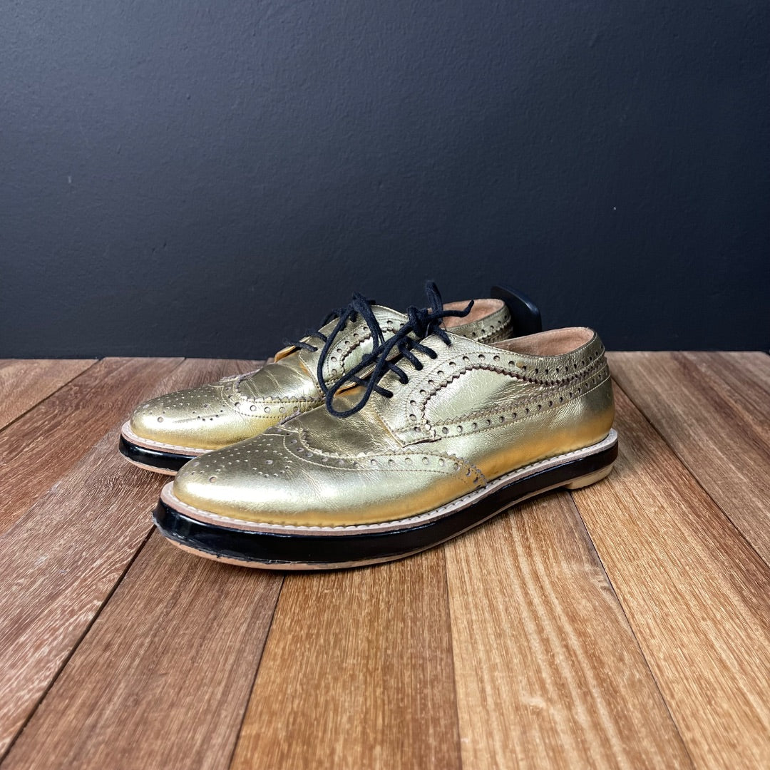 DE MARIA  Mocasines  Dorado  Talle 37