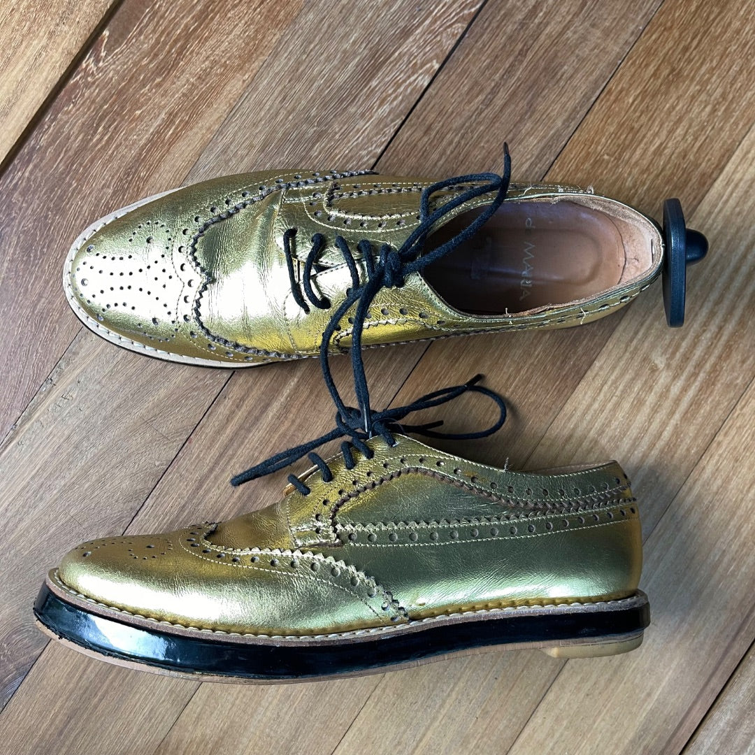 DE MARIA  Mocasines  Dorado  Talle 37
