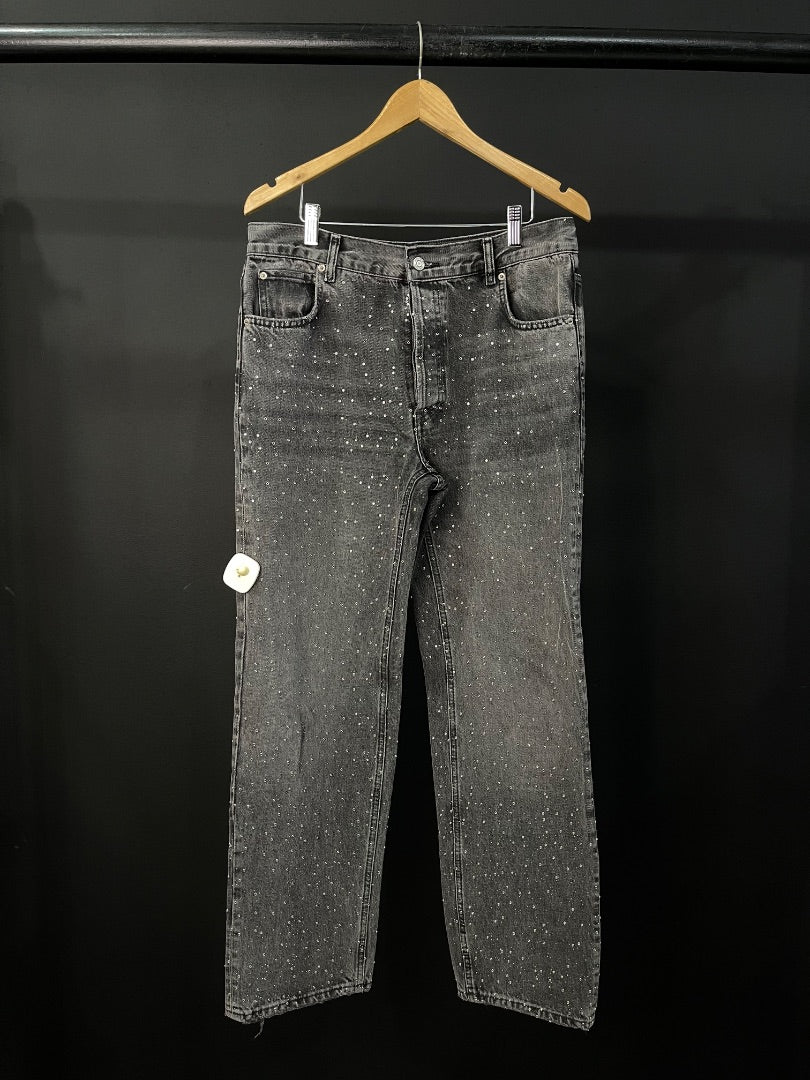 ZARA Pantalon Gris Talle 38