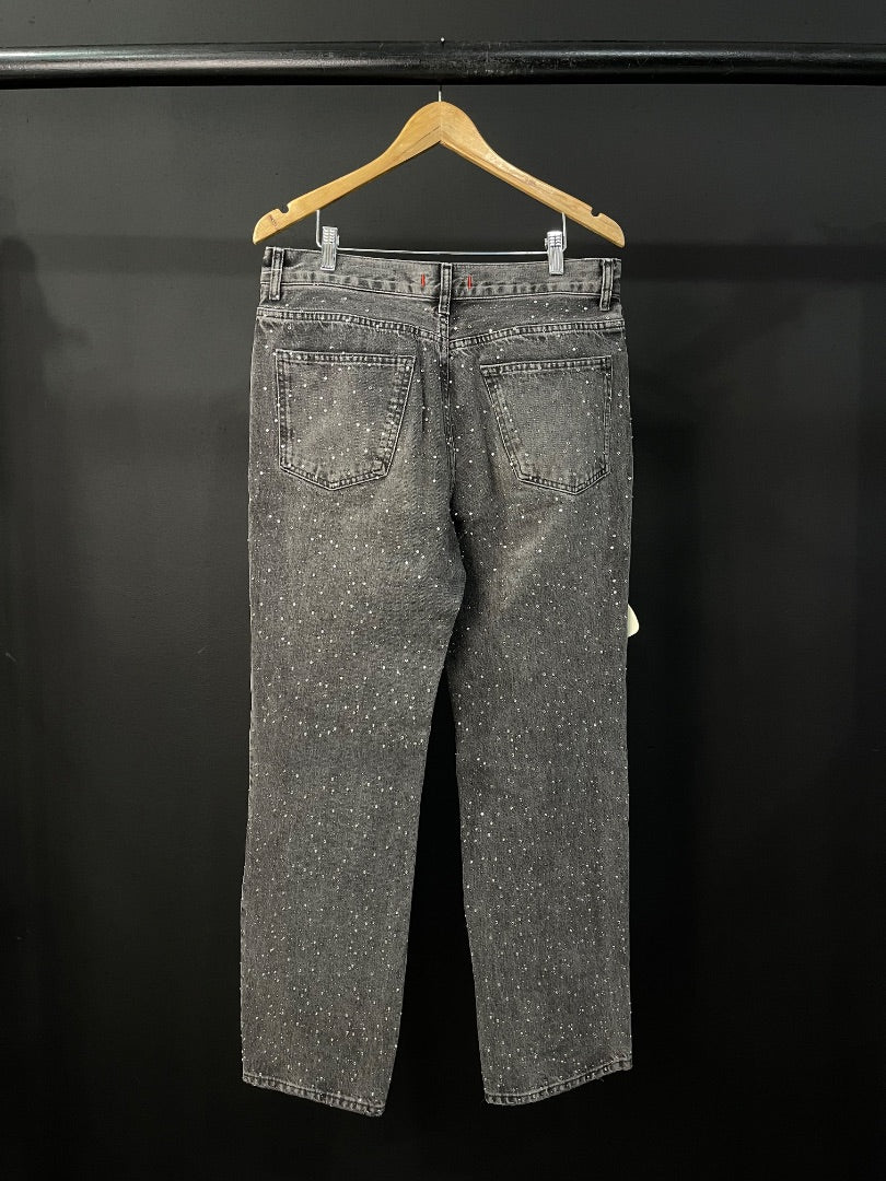 ZARA Pantalon Gris Talle 38