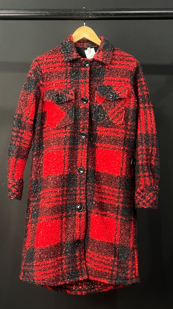 SIN MARCA Saco Varios Rojo Y Negro Talle S