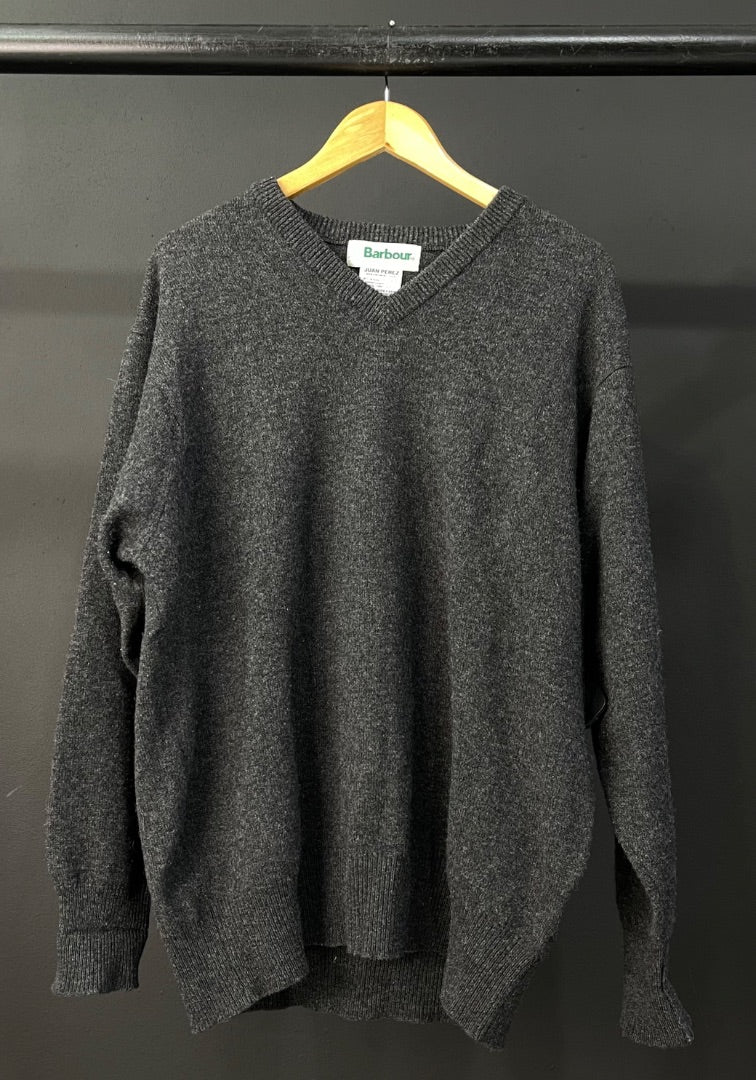BARBOUR Sweater Gris Talle L