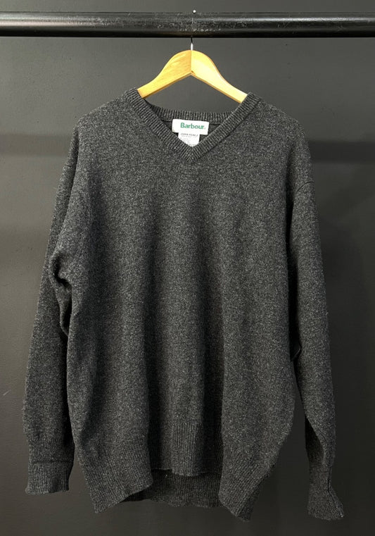 BARBOUR Sweater Gris Talle L