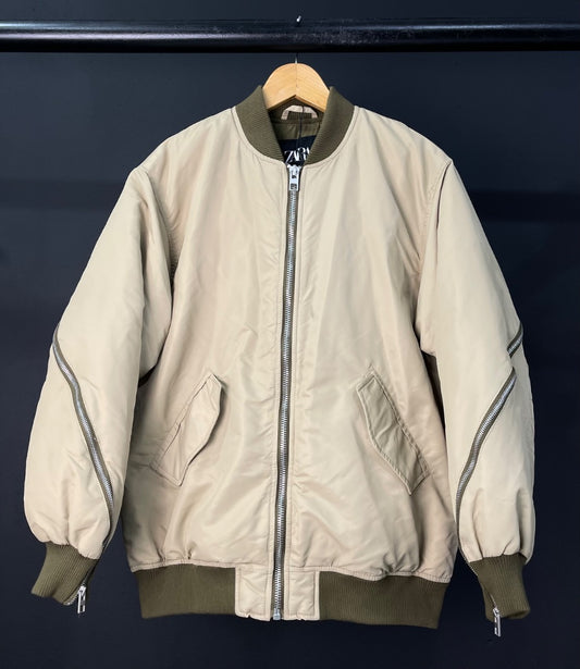 ZARA  Campera  Beige  Talle S