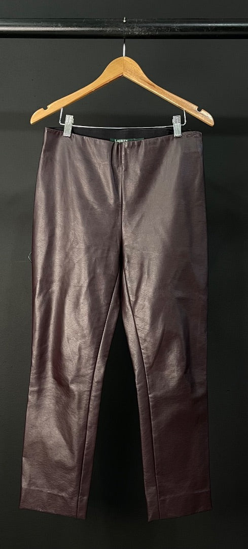 RALPH LAUREN Pantalon Calza Bordeaux Talle 8