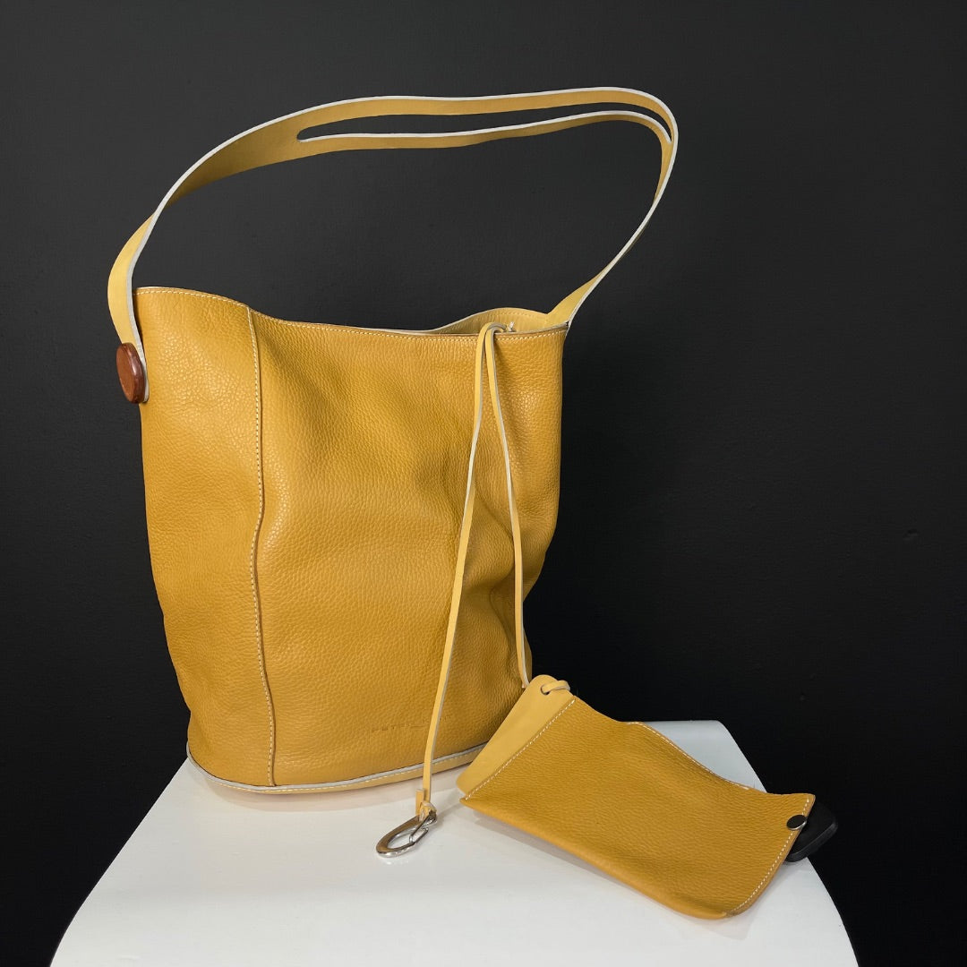 PETER KENT Bolso Amarillo Talle Unico