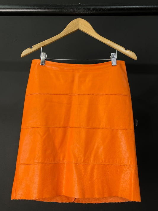 JAZMIN CHEBAR Pollera Media Pierna Naranja Talle 3