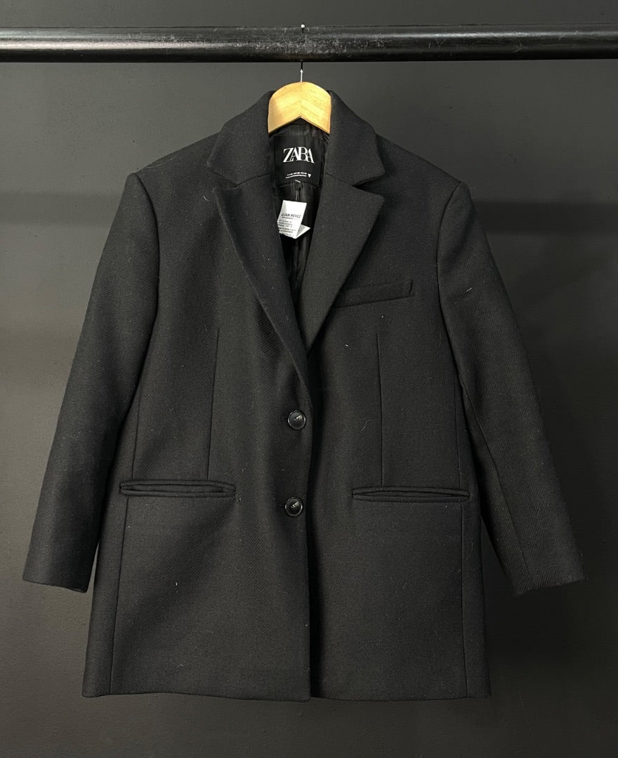 ZARA Saco Negro Talle XS