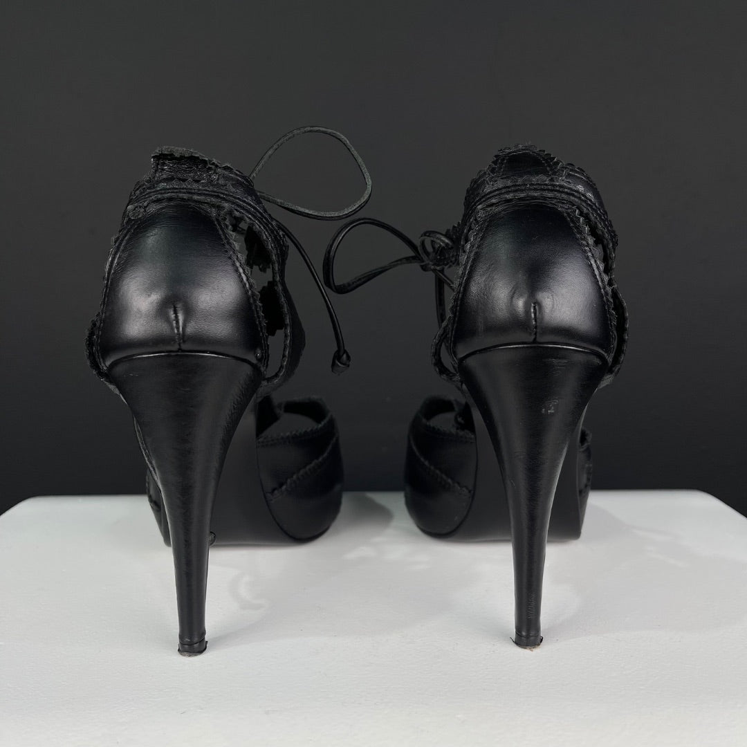 AKIABARA Sandalias Negro Talle 38