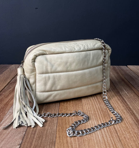 CASA LOPEZ Cartera Beige Talle Unico