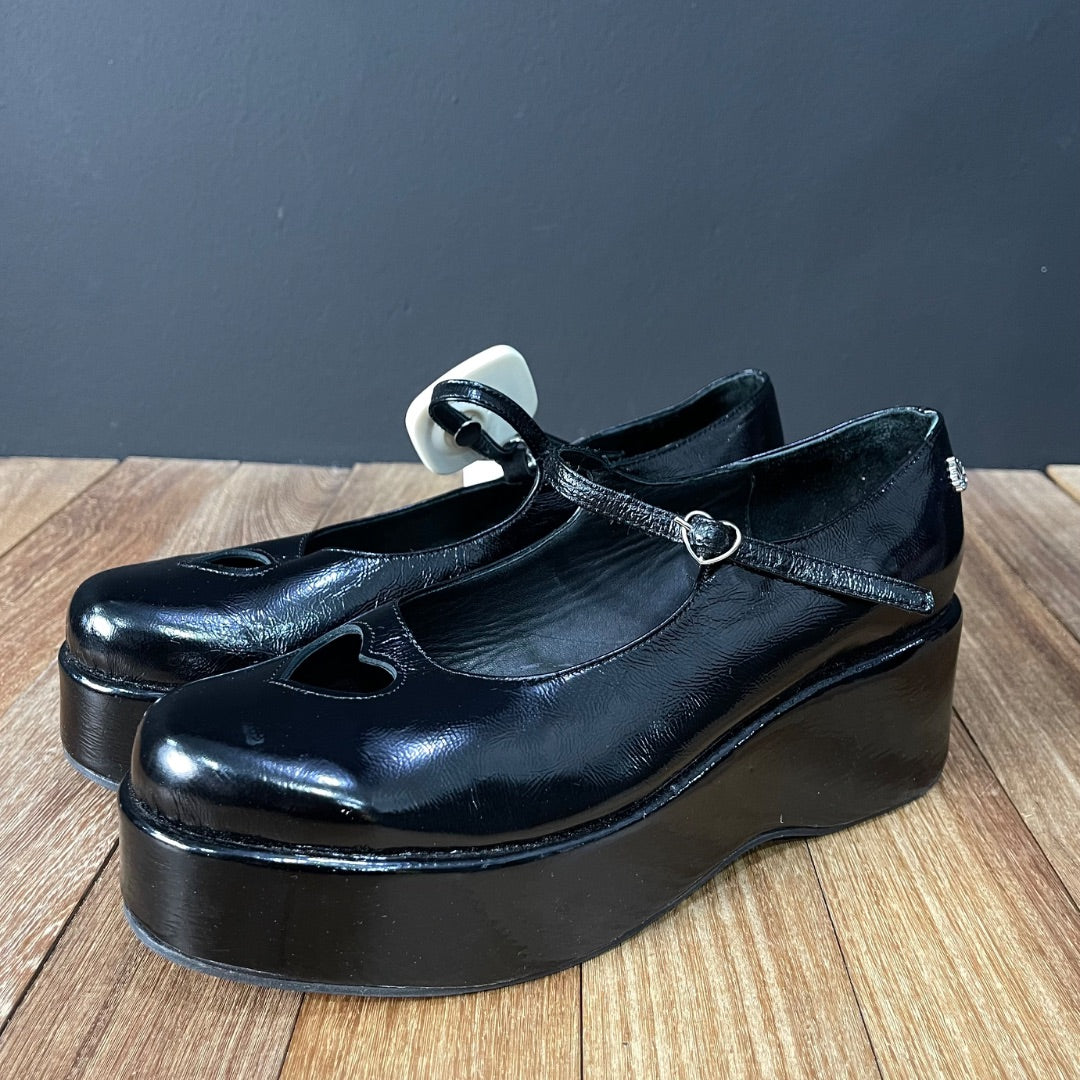 LAS PEPAS Plataformas Negro Talle 39
