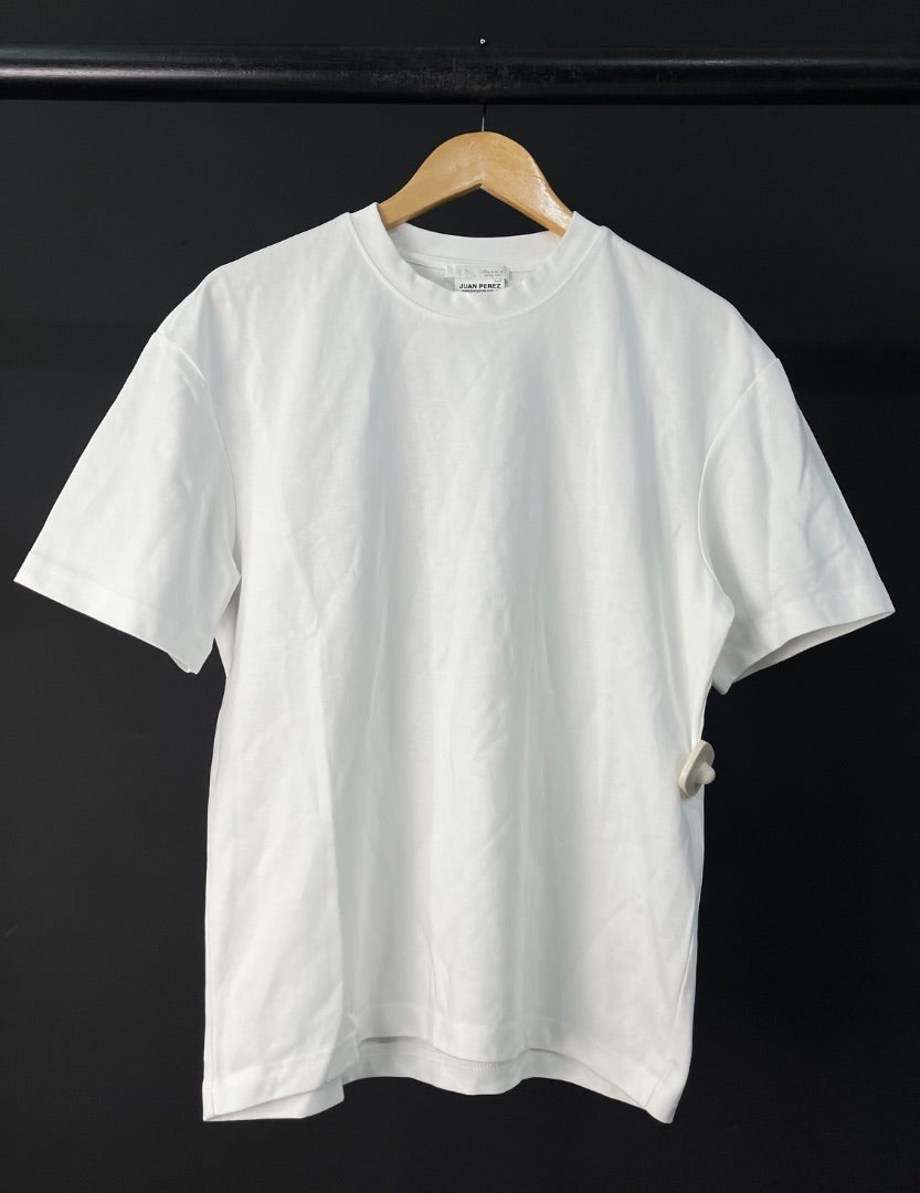 ZARA Remera Manga Corta Blanco Talle M
