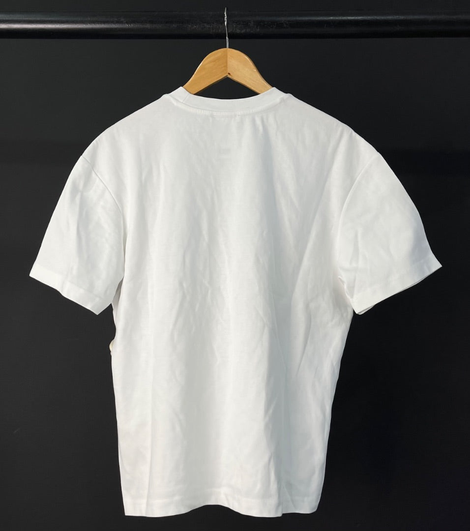 ZARA Remera Manga Corta Blanco Talle M